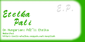 etelka pali business card